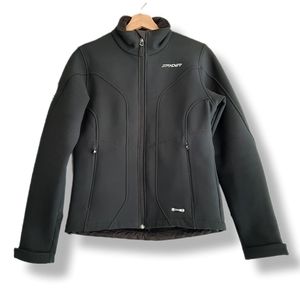🍒 SPYDER Fleece Lined Full-Zip Jacket Black Women's Sz 4